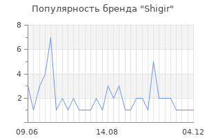 Популярность бренда shigir