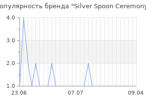 Популярность бренда silver spoon ceremony