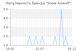 Популярность бренда snow airwolf