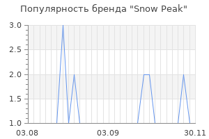 Популярность бренда snow peak
