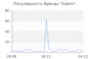 Популярность бренда subini