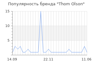 Популярность бренда thom olson