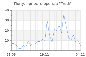 Популярность бренда trudi