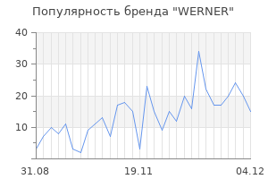 Популярность бренда werner