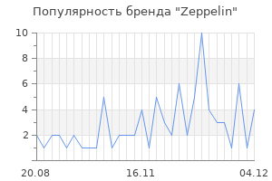Популярность бренда zeppelin